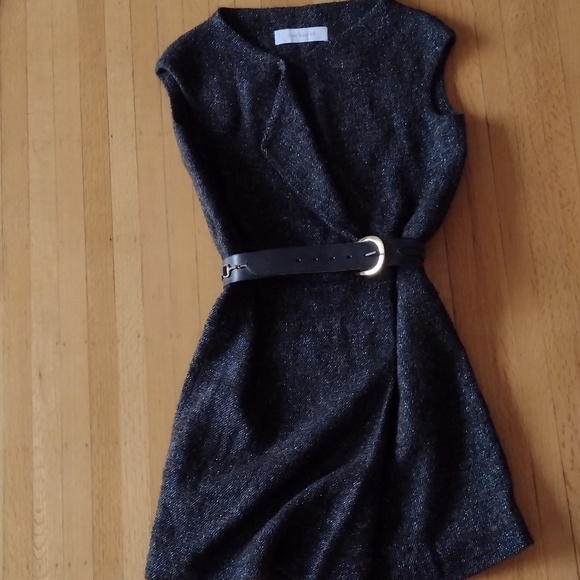 Cacharel Paris wool faux-wrap dress - Picture 1 of 11